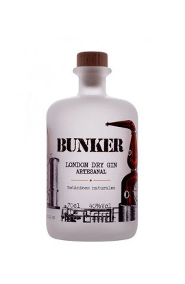 Ginebra London Dry Gin Bunker Premium 5 Destilaciones 70 cl