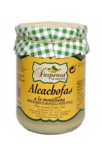 Alcachofas a la Montillana Despensa La Nuestra 410 gr
