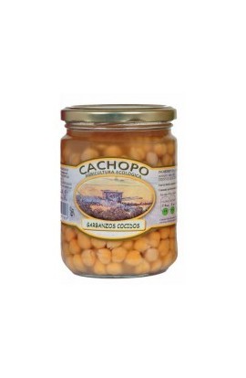 Garbanzos cocidos producción ecológica Cachopo 445 cc