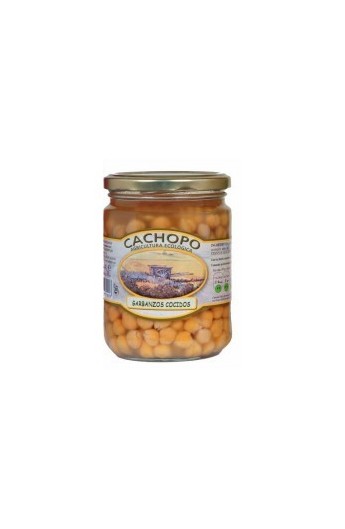 Garbanzos cocidos producción ecológica Cachopo 445 cc