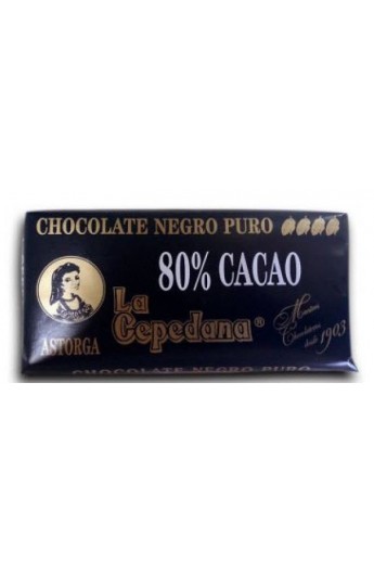 Chocolate Negro La Cepedana 80% Cacao 100 gr