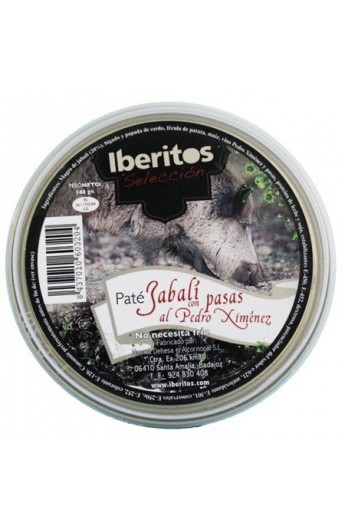 Paté de Jabalí con Pasas al Pedro Ximénez Iberitos 140 gr